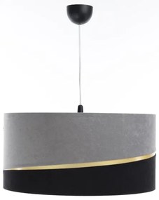 Lampadario a sospensione con filo SWING 1xE27/60W/230V nero/grigio/oro