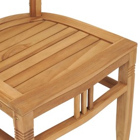 Set da pranzo da giardino 3 pz in legno massello di teak