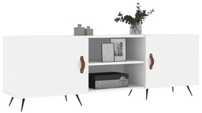 Mobile porta tv bianco 150x30x50 cm in legno multistrato