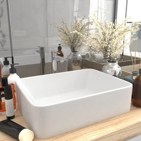 Lavandino Luxury Bianco Opaco 41x30x12 Cm İn Ceramica /