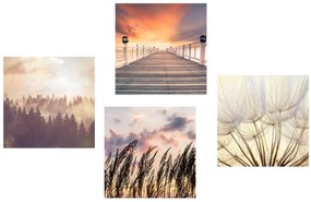 Set di quadri – Natura tra le braccia del sole