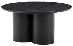 Tavolino da salotto rotondo nero ø 80 cm Lua – MOME