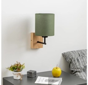 Brilagi - Applique NUBILA WOOD 1xE27/25W/230V quercia/verde