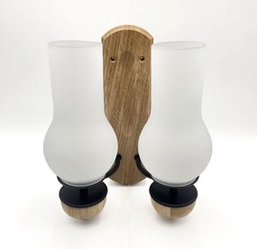 Brilagi - LED Applique COTTAGE 2xE14/40W/230V quercia/bianco