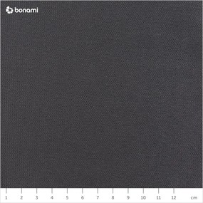 Divano letto a U in velluto grigio scuro, angolo destro Lofty Lilly - Miuform