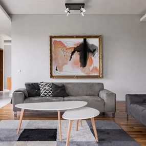 Faretto LED TUNE 4xGU10/4,8W/230V cromo opaco/nero