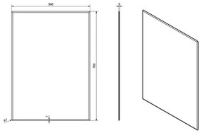 Sapho - Specchio ACCORD 50x70 cm vetro chiaro