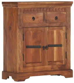Credenza 63x30x75 cm in legno massello di acacia