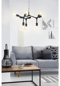 Lampadario Moderno Bocadella nero 9x E27 EGLO