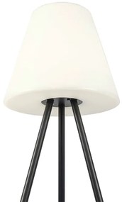 Lampada da terra per esterni moderna nera IP44 con LED solare - Virginia