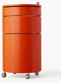 Contenitore a rotelle tondo Barboy, design Verner Panton