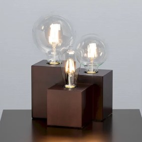 Spot-Light 2276376 - Lampada da tavolo VINCENT 3xE27/15W/230V