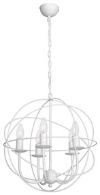 Lampadario GLOBE 5 5xE14/60W bianco