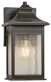 Applique classico chic da esterno QZ-LIVINGSTON2-S bronzo IP44 1X E27 ELSTEAD