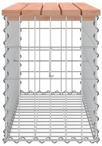 Panca da Giardino Design Gabbione 83x31,5x42cm Massello Douglas