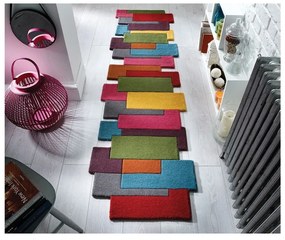 Tappeto in lana 66x300 cm Collage - Flair Rugs