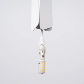 Sollux SL.1397 - Lampadario a sospensione con filo PRYSM 1xG9/8W/230V bianco