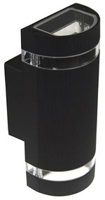 Applique da esterno KORTEK 2xGU10/30W/230V IP54 nera