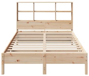 Letto libreria senza materasso 140x200 cm in legno di pino