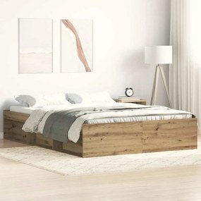 Giroletto Senza Materasso Rovere Artigianale 140x190cm /