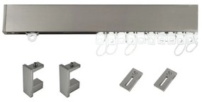 Kit binario per onda semplice, singolo, strapposenza corda, grigio / argento, in alluminio, 200 cm