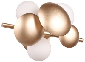 Lampada da parete in oro e bianco Bubble - Trio Select