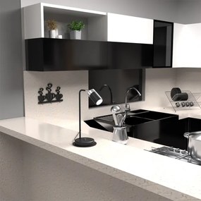 Lampada da tavolo JOKER 1xGU10/25W/230V nero/cromo lucido