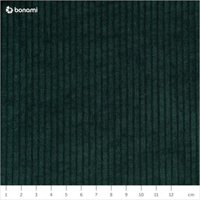 Divano letto in velluto a coste verde scuro 244 cm Base - Karup Design