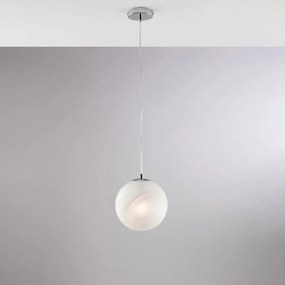 Sospensione Contemporanea Olaf Metallo Cromo 1 Luce E27