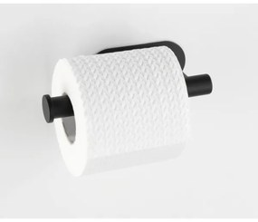 WENKO 24287100-Porta rotolo per carta igienica TURBO-LOC OREA BLACK 16x7 cm acciaio inox/nero