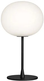 Flos Glo-Ball Table 1 lampada da tavolo 60 cm a luce diffusa in acciaio e alluminio nero opaco