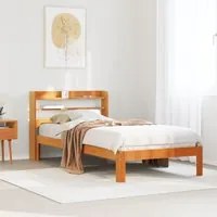 Letto senza Materasso Marrone Cera 75x190 cm in Legno di Pino 3306798