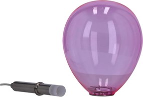 Lampadario LED viola con paralume in vetro Lukka – Candellux Lighting