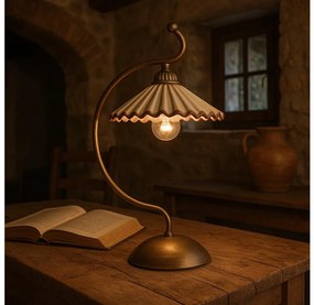 ONLI - Lampada da tavolo ROSINA 1xE14/6W/230V bronzo