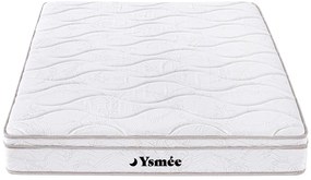 Materasso matrimoniale francese a molle 3 zone e memory foam 140 x 190 cm - WOLKENTANZ di YSMÉE