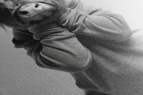 Stampa su tela – Mucca che fa yoga sul tappetino