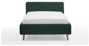 Letto singolo imbottito verde scuro rete non inclusa 120x200 cm Mattis – Meise Möbel