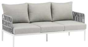 CASCADA - salotto outdoor con struttura in alluminio grigio chiaro, antracite o naturale