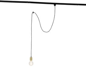 Lampada a sospensione con sospensione a binario oro - Iconic Cavalux