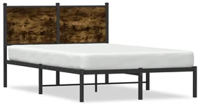 Giroletto senza materasso in metallo rovere fumo 120x190 cm