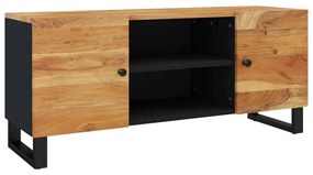 Mobile porta tv 105x33x46 cm in legno massello di acacia