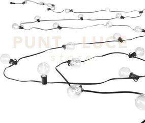 Stringa elettrificata led picnic nera 25 attacco e12 0,3w 3000k ip4...