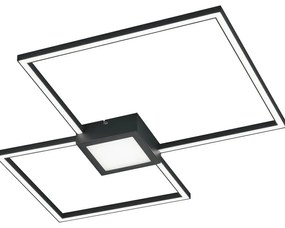 Plafoniera LED moderno Hydra, argento65 cm dimmerabile, 2600 lumen TRIO LIGHTING INTER