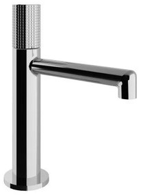 Treemme T30 Miscelatore monocomando lavabo 108mm con maniglia zigrinata in ottone cromo