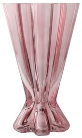 Vaso arredo vetro 30 cm rosa