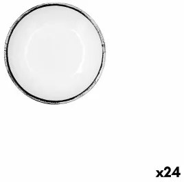 Ciotola Quid Select Filo Bianco Nero Plastica 11,6 x 2,6 cm (24 Unità)