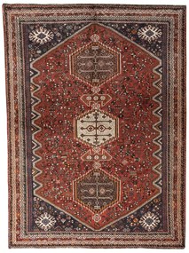 Shiraz Tappeto 180 x 240 Rosso (Iran) Annodato A Mano
