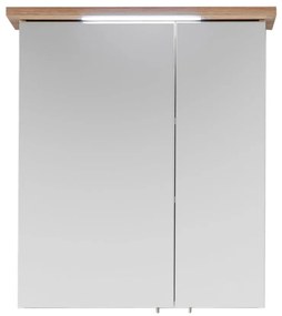 Mobile bagno sospeso bianco con specchio 60x72 cm Set 923 - Pelipal