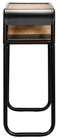 Tavolo consolle 118x30x75 cm in legno massello di recupero