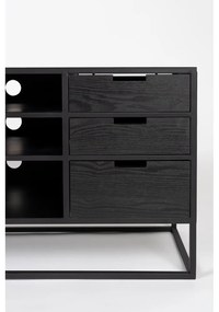 Tavolo TV in rattan nero 38x55 cm Guuji - White Label